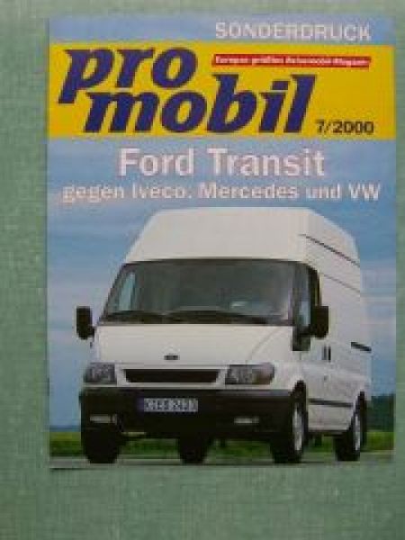 pro mobil 7/2000 Ford Transit gegen Iveco Mercedes ,VW