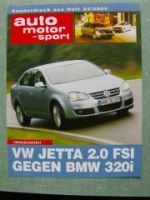 AMS 22/2005 VW Jetta 20FSi gegen BMW 320i E90