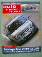 AMS 18/2004 Opel Vectra 1.9CDTi Peugeot 407 2.0HDi Mercedes C220