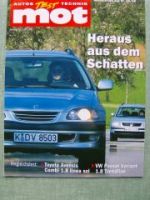 mot 22/1998 Toyota Avensis Combi 1.8 linea sol VW Passat Variant