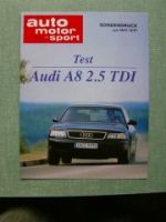 AMS 14/1997 Audi A8 2.5 TDI Test Sonderdruck