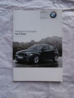 BMW 116i-130i,118d 120d 123d E87 5-türer Handbuch für Verkäufer